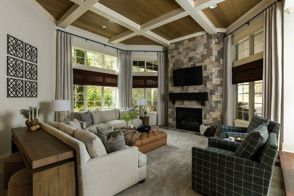 Carmel home design refresh with new furnishings, lighting and curated art
